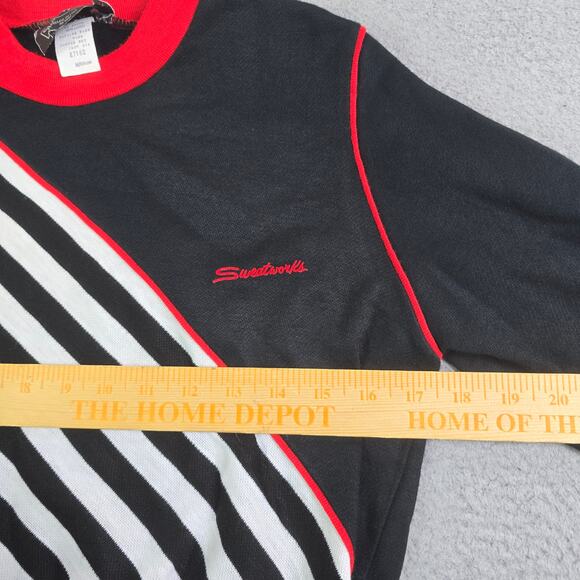 Vintage 80s Sweatworks Sweatshirt Women's Medium Jane Fonda Workout Costume Prop - Picture 7 of 10